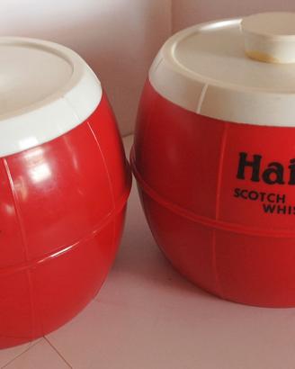 Coppia Secchielli Porta Ghiaccio Vintage Haig Sco 