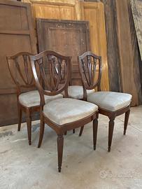 Set 4 sedie in noce € 200