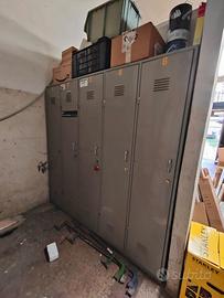 armadietti 5 scomparti, spogliatoio in metallo