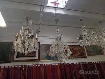 STOCK DI 20 LAMPADARI ANTICHI IN BLOCCO
