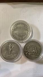 3 medaglie commemorative