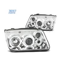 FARI PER VOLKSWAGEN VW BORA 98-05 ANGEL EYES CROMA