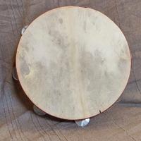 Cembalo artigianale con sonagli e pelle - 30 cm