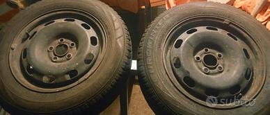 4 Cerchi Ferro 15" Originali VW . Vag copri cerchi