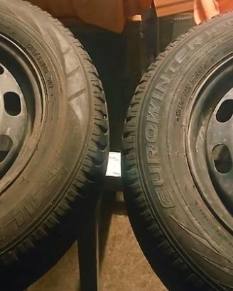 4 Cerchi Ferro 15" Originali VW . Vag copri cerchi