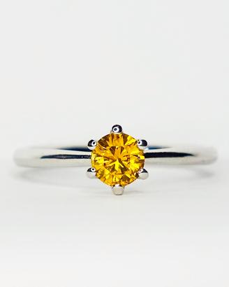Oro bianco 18kt diamante 0.50ct