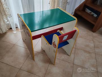 tavolo in legno gioco bimbi 