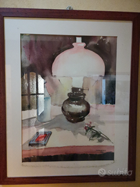 Quadro lampada a olio pittore Gianni Tedeschi