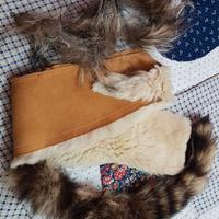 Scampoli colletto pelliccia vera donna accessori.