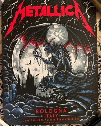 METALLICA M72 WT - Pop Up Poster Bologna Numbered