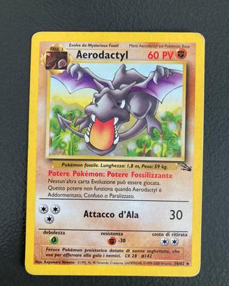 Carte pokemon Aerodactyl fossil