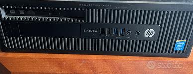 PC Desktop HP EliteDesk + Monitor HP 20"