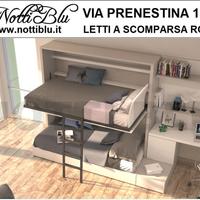 Letti a Scomparsa > letto a castello con studio