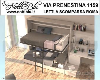 Letti a Scomparsa > letto a castello con studio