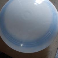 Plafoniera azzurra a soffitto  in vetro