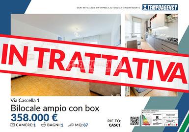 Bilocale extra-large di 87 mq con doppia esposizio