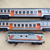 LIMA H0 CONVOGLIO FS D445 NAVETTA E CARROZZE