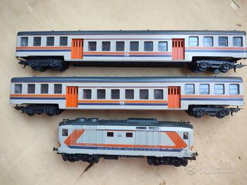 LIMA H0 CONVOGLIO FS D445 NAVETTA E CARROZZE