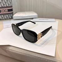 Occhiali da sole rettangolari unisex neri