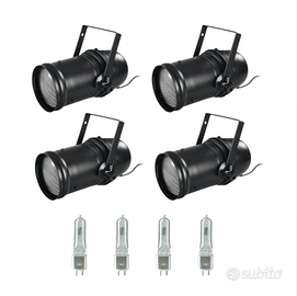 Kit 4 Fari PAR 64 RGB DMX PROEL Nuovi – Luci DJ
