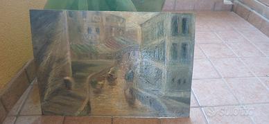 olio su cartoncino 30x50 raffigurante   Venezia 
