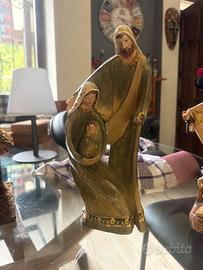 Statuina Natività Moderna in Resina-Sacra Famiglia