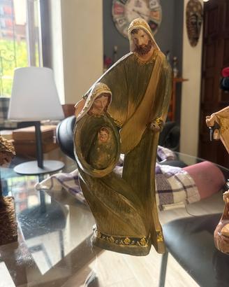 Statuina Natività Moderna in Resina-Sacra Famiglia