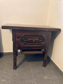 Tavolino in legno massello porta tv