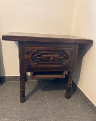 Tavolino in legno massello porta tv