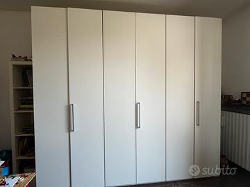 Armadio bianco 6 ante