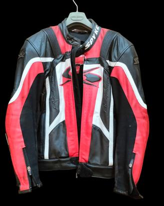 GIUBBOTTO MOTO IN PELLE SPYKD