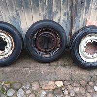 Cerchi originali in acciaio da restaurare 