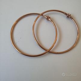 Orecchini Vintage a Cerchio Sottili – Diam. 5 cm