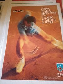 Manifesto Poster pubblicitario illustrato trofeo 