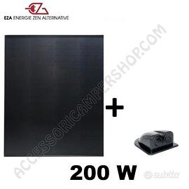 PANNELLO SOLARE EZA FULL BLACK 200W CELLE PERC
