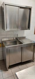 lavello in acciaio inox