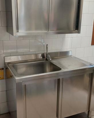 lavello in acciaio inox