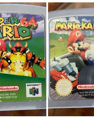 Giochi Nintendo 64 Mario Kart 64 e Super Mario 64