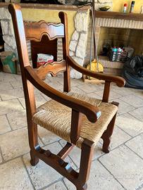 Sedie in legno massello