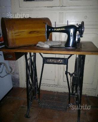 Macchina da cucire antica a pedale " RAPIDA"