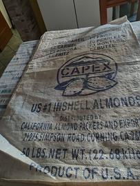 sacco di juta vintage 