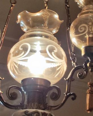 lampadario Vintage stile liberty 