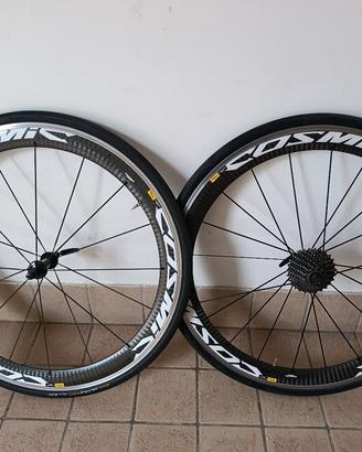 Ruote in carbonio per bicicletta da corsa Mavic