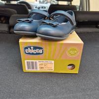 Scarpe Chicco n. 23 – blu, con cinturino e fiocco