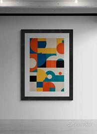 Quadro stampa/poster  arte astratta BAUHAUS