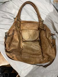 Borsa pelle concia al vegetale Officine Toscane