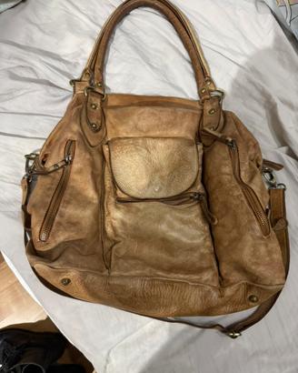 Borsa pelle concia al vegetale Officine Toscane