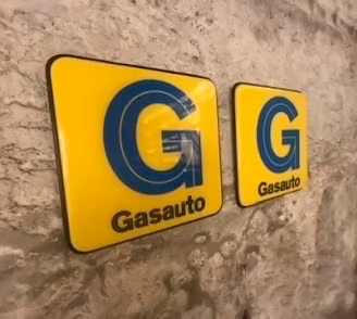 Insegne Gasauto Vintage Industrial Officina Loft