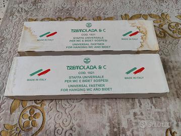 Staffe universali per wc e bidet sospesi