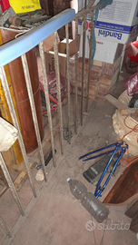 Ringhiera antica in ferro battuto 164 cm